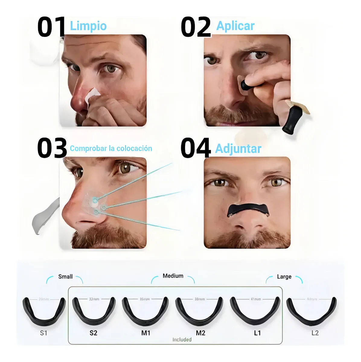 Dilatador Nasal Magnético Antirronquidos 1