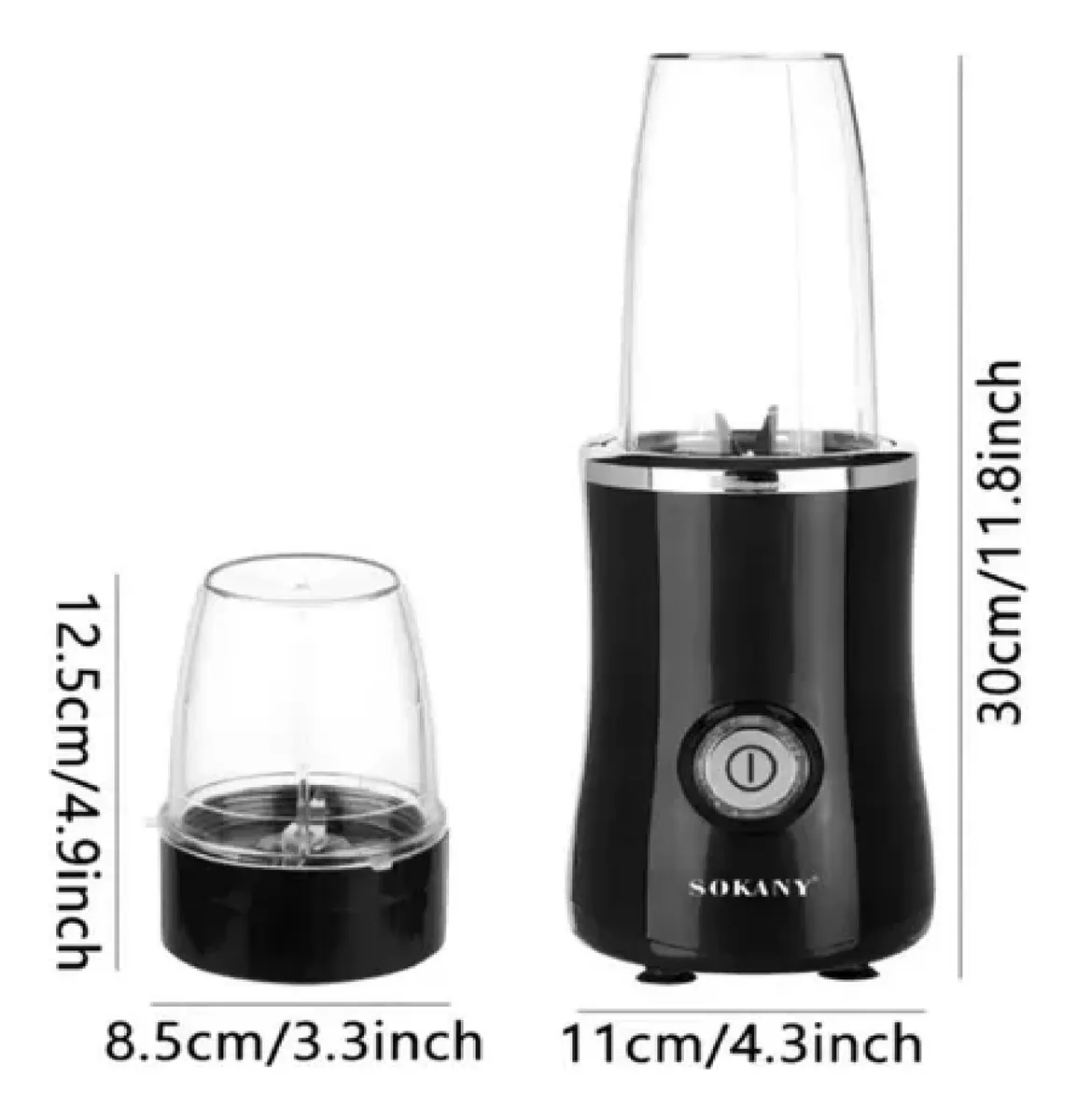 Mini Licuadora Doble Vaso Sokany 1