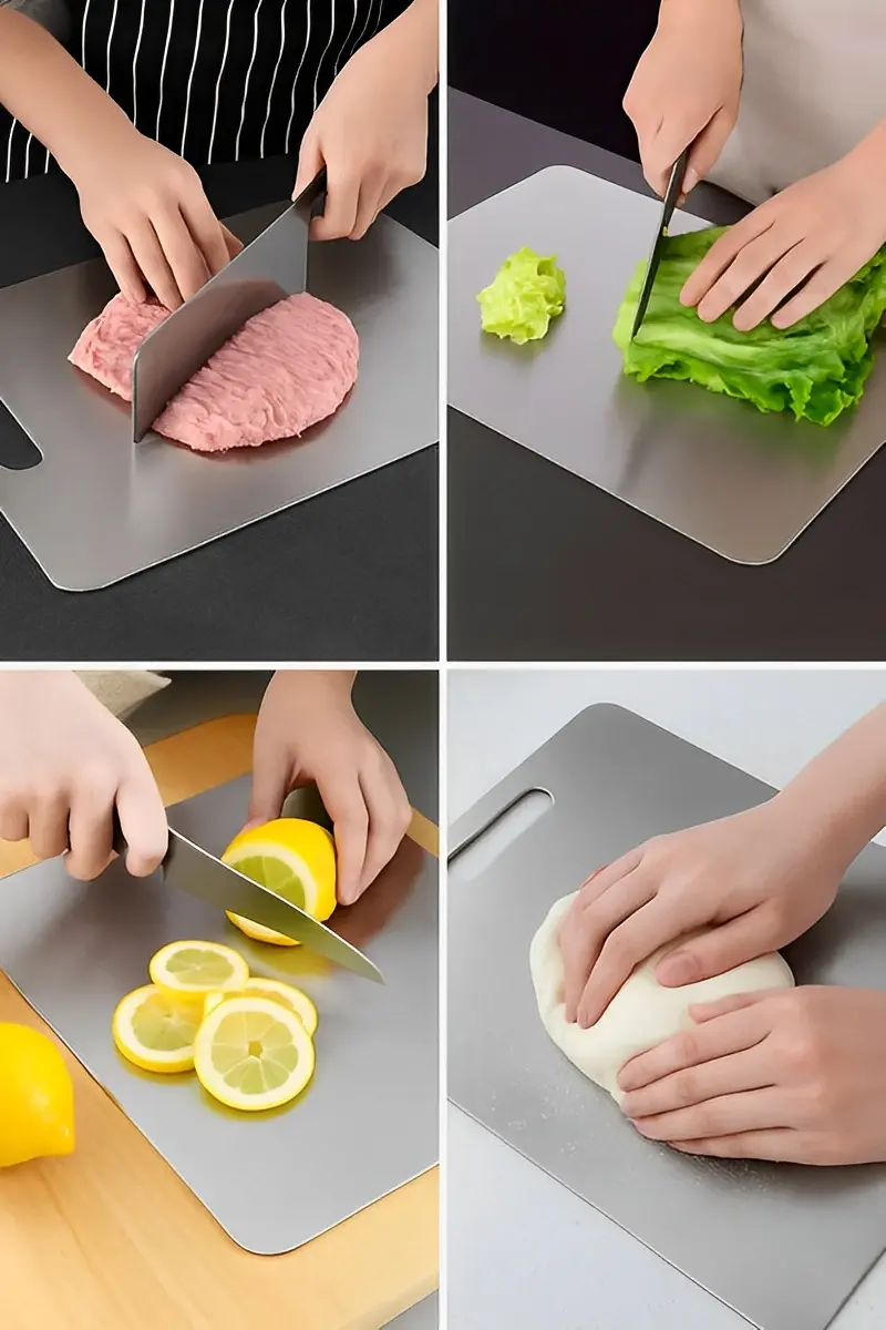 Tabla para picar en acero inoxidable 1