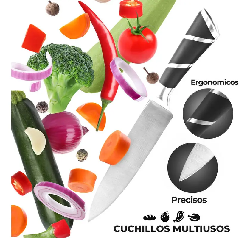 Set Cuchillos Acero 1