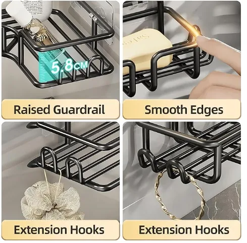 organizador de baño adhesivo de 4 pieza 1