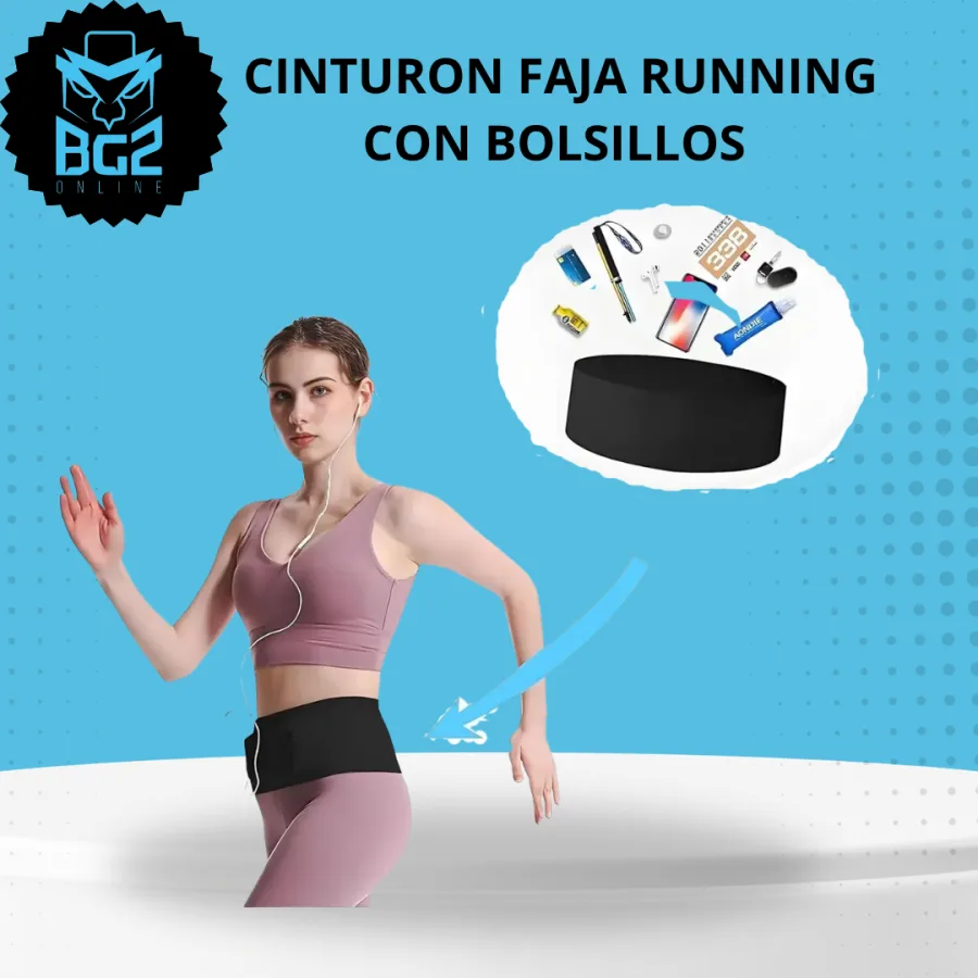 CINTURON FAJA RUNNING CON BOLSILLOS