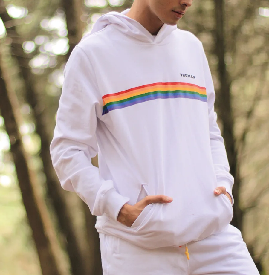Hoodie Truman blanco 1
