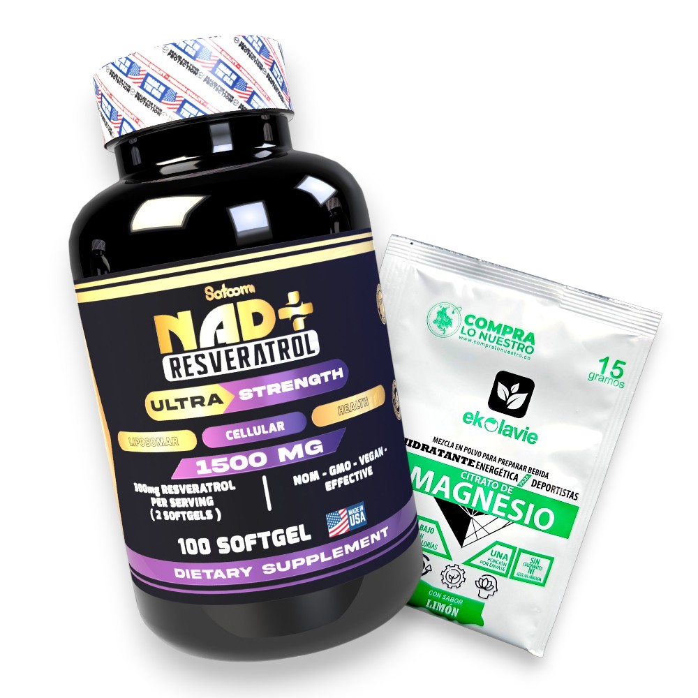 X1 NAD + resveratrol + X1 Sachet de citrato