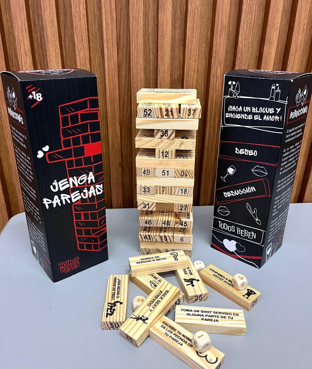 Jenga Erótico para Parejas 54 Piezas